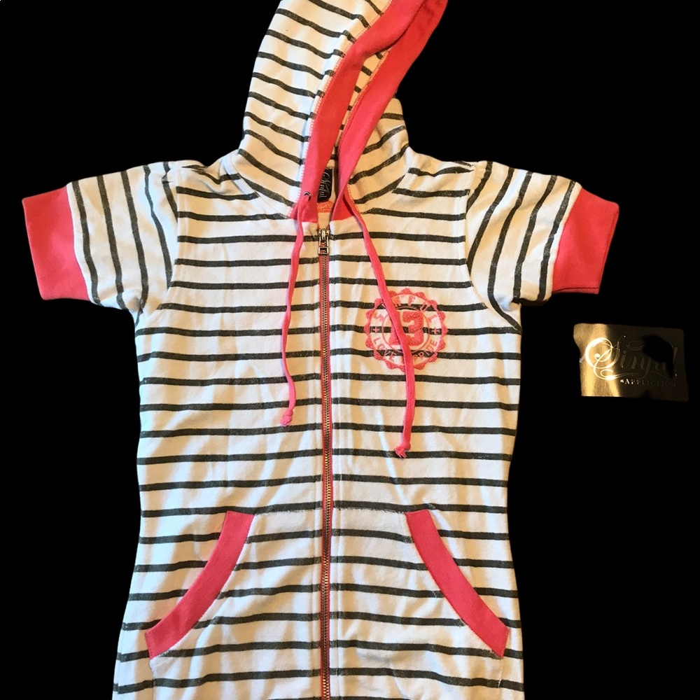 Affliction hooded top size small NWT